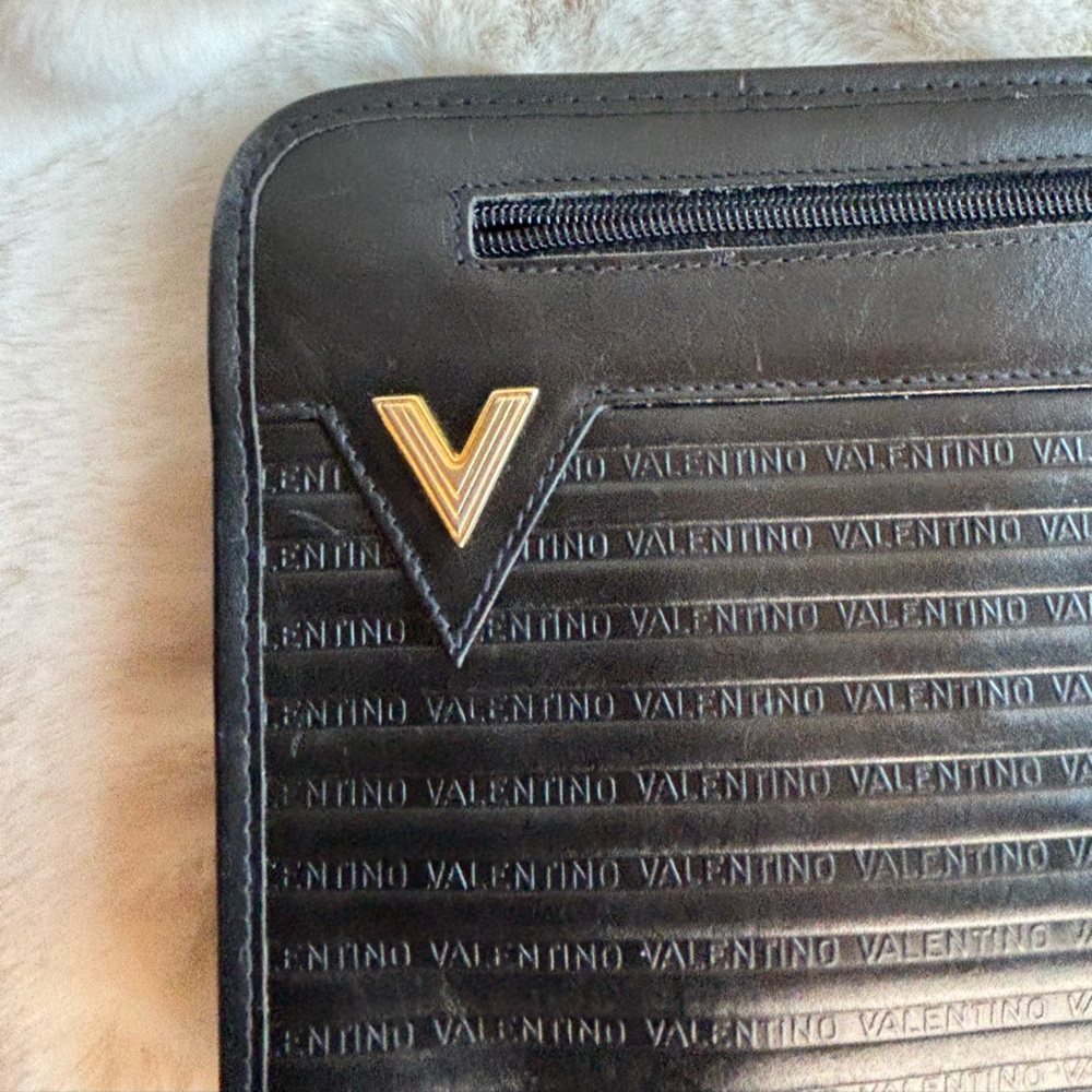 Valentino Leather Black Bag Embossed - Picture 3 of 16